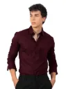 Mens Cotton Blend Regular Fit Long Sleeve Shirt