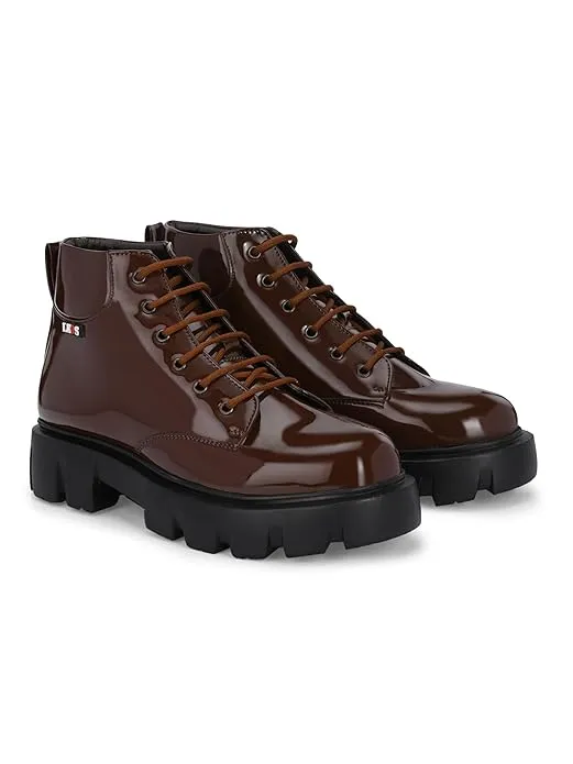 Men's Black Chic and Chunky Comfortable Casual Boots