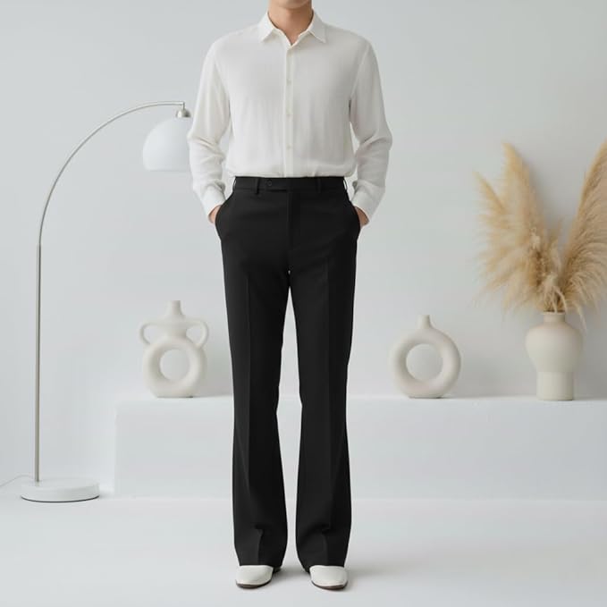 Formal Bellbottom Lycra Pants for Men (28)